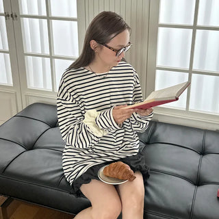 (Unisex) Striped Long-Sleeve T-Shirt