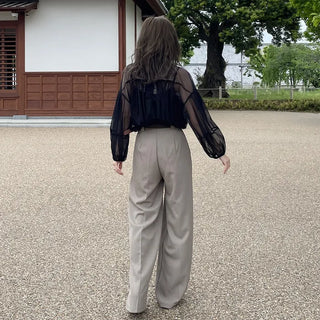 Sheer layered blouse