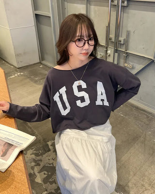 USA Cropped T-Shirt