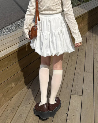 Pumpkin balloon fitted mini skirt