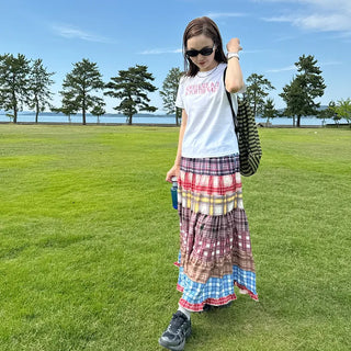 Hippie patchwork skirt