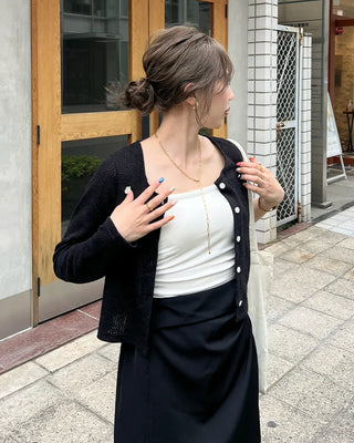 Side-shirred cap camisole