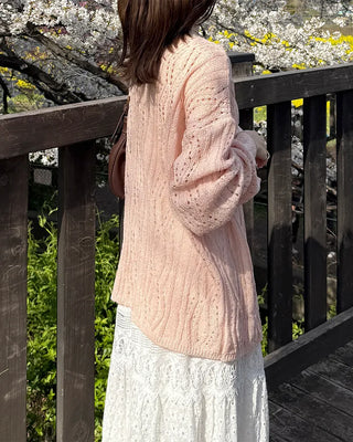 Openwork string knit
