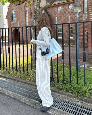 Perforated Sleeveless Cardigan Set