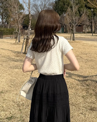 Flower pattern T-shirt