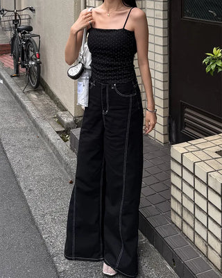 Polka dot cap camisole