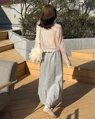 Sweat long skirt