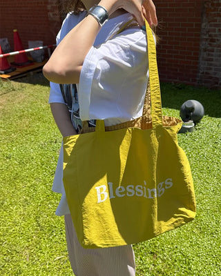 Blessings Lettering Big Tote Bag