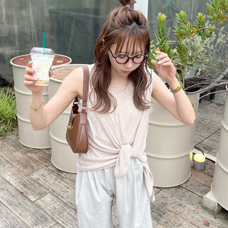 Linen sleeveless top