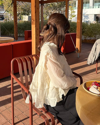 Tiered ruffle blouse