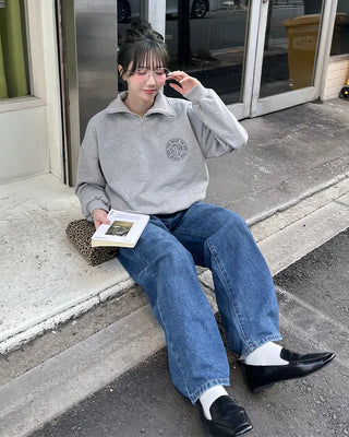 1990 Logo Half Sweatshirt
