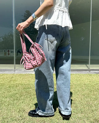 Vintage distressed denim pants