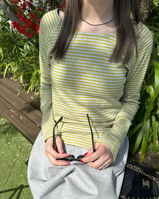 Raglan Sleeve Striped T-Shirt