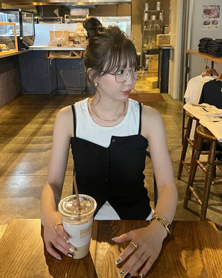 Button Rib Bustier