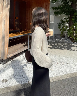 Loose-fit basic knit