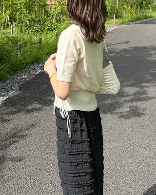 Asymmetrical Wrap Knit