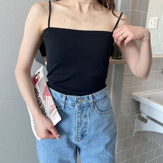 Square camisole with built-in cups