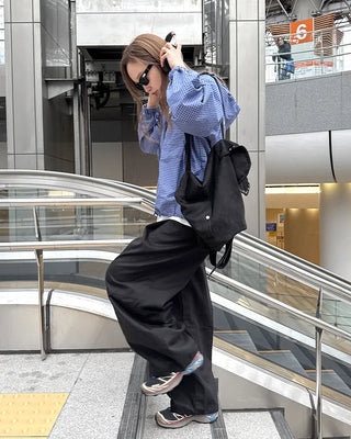 (Unisex) Wide Tuck Sweatpants