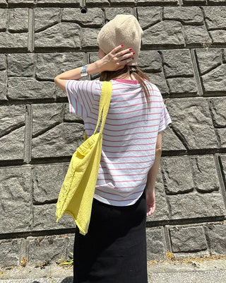 Casual striped short-sleeved T-shirt
