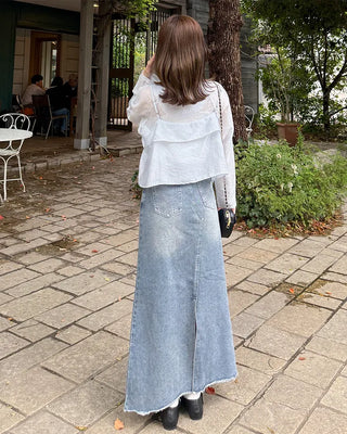 Frill Bistier Blouse Set
