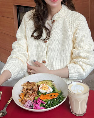 Duffle Point Raglan Sleeve Cardigan