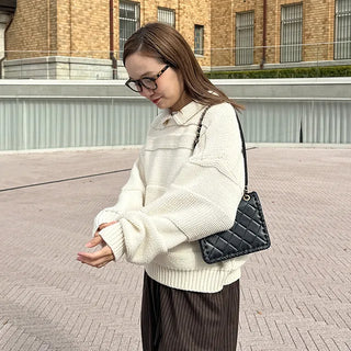 Color patchwork knit