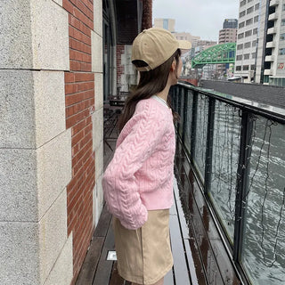 Ribbon Stitch Cardigan