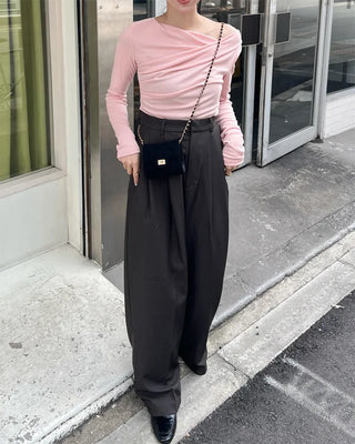 Shirring 2-Way T-Shirt