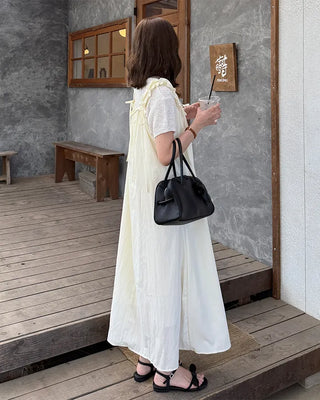 Shoulder String Long Dress