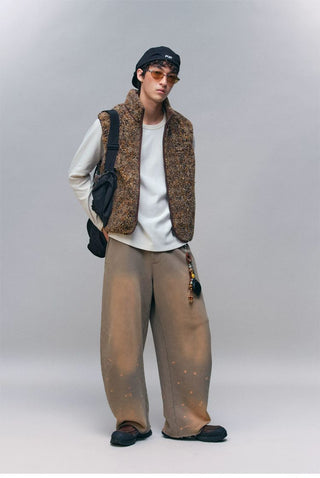 [Monterest] Reversible Fleece Stand Collar Vest