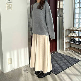 Flared long skirt
