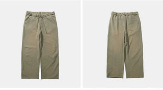 [Monterest] Washed Splatter Fleece-Lined Straight Pants