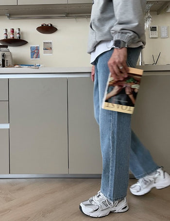 Perfect Fit Semi-Wide Denim Pants (5 colors)