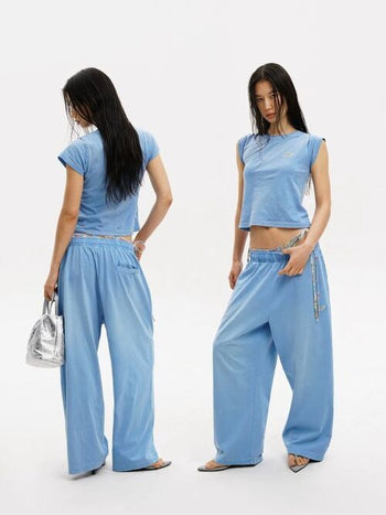 [MASONPRINCE] Cotton Hemp Blend Co-ord Set