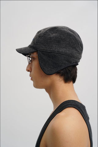 [MASONPRINCE] Fleece Worker Hat with Ear Flaps