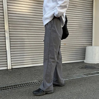 Nylon wide-leg pants