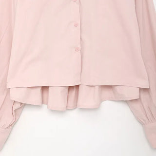 Back pleated blouse