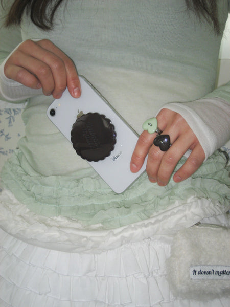 *Limited* [Formica] Pinkberry Choco Button tok (Round), Basic