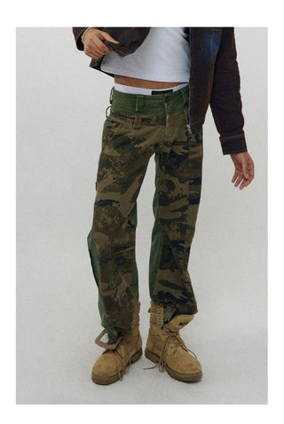 CONP Camouflage patchwork pants (olive)
