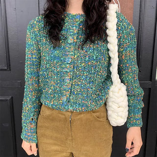 Mixed cardigan