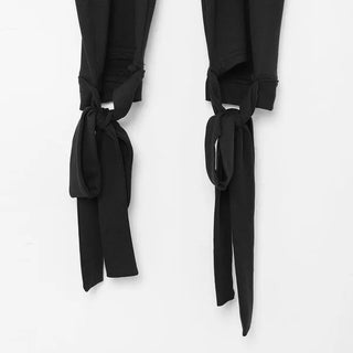 Ribbon biker shorts