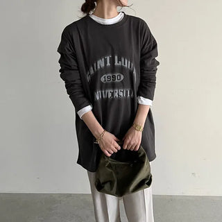 Lettering Washed T-Shirt