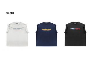 [MASONPRINCE] Embroidery Rolled-Sleeve Tee