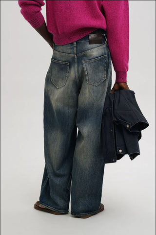 [MASONPRINCE] Durable Washed Jeans