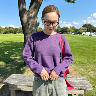 Wool round knit