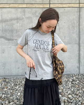 ADVICE Lettering Short-Sleeve T-Shirt