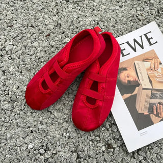 Satin suede Mary Jane shoes