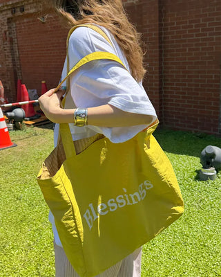 Blessings Lettering Big Tote Bag