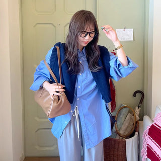 Basic blue color shirt