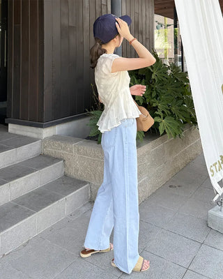 Bootcut denim pants
